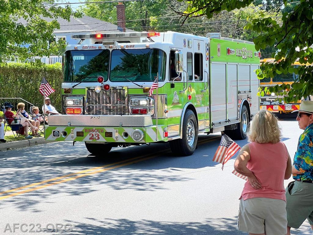 Rescue 23 in the Kennett Memorial Day parade