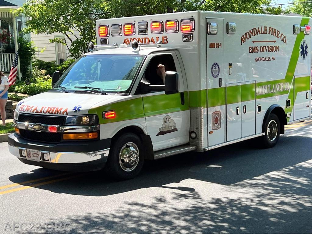 Ambulance 23-1 in the Kennett Memioral Day parade