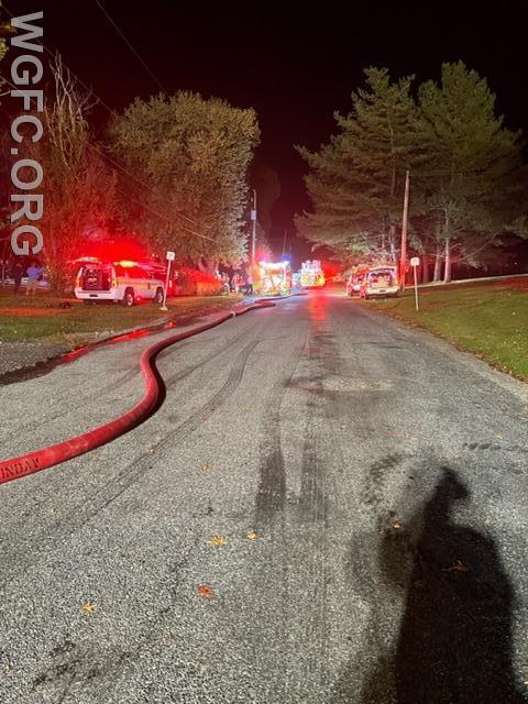 Engine 23-2's supply line laid up Rocky Springs Road

Photo courtesy: WGFC