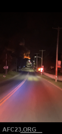 Fire could be seen from miles away 